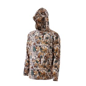Camo Hoodie, X-Large Size, Men Pullover Hooded Sweatshirt, Moisture Wicking & Breathable, Quick-dry, Hiking Fishing Shirt with Hood