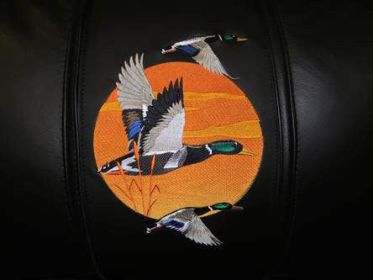 Mallards Flying Logo Panel (Logo Panel Size: 24" Panel for Xpression Gaming Chair Only)