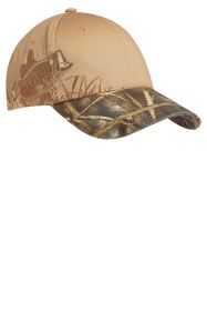 Port Authority Embroidered Camouflage Cap C820 (Color: Realtree  MAX-5/ Tan/ Bass, size: OSFA)